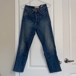 Denim Forum Arlo High Rise Straight Jeans